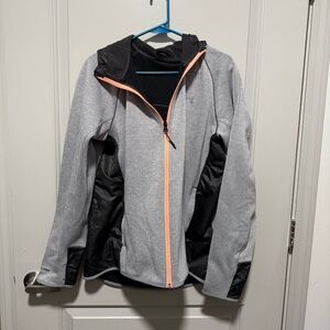 Under armor grey sweatshirt zip up